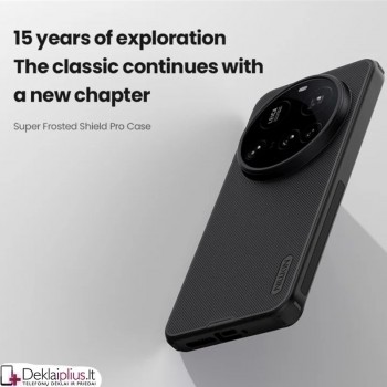 Nillkin Frosted shield plastikinis dėklas - juodas (Xiaomi 15 Ultra)